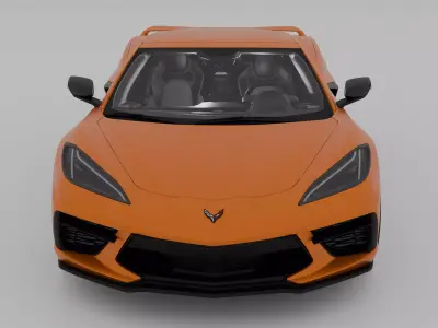 Chevrolet Corvette C8 3D model Textured