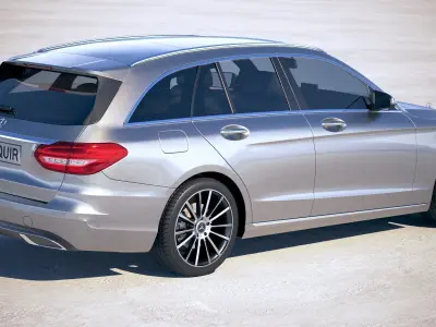 Mercedes C-class Estate 2019 3D model