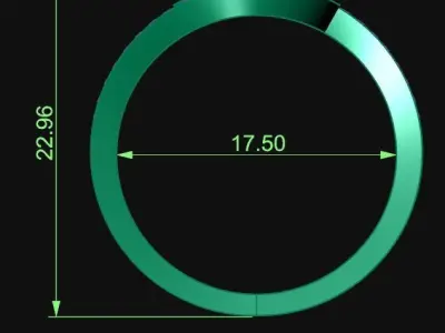 Diamond Jewelry Ring  3D print model