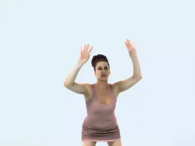 Yearn 11E Volleyball Overhead Sports Woman Low-poly 3D model