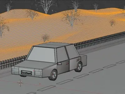 Atmospheric car 3D model