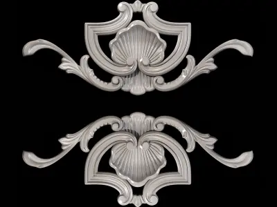 Classic carved 033 3D model