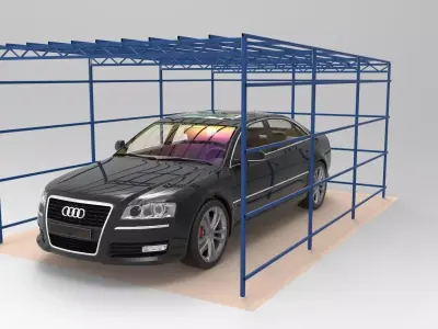 Garage lite Free 3D model