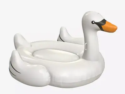 Inflatable Swan Low-poly 3D model