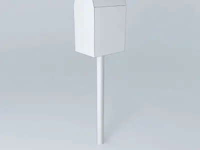 Small Australian Post Box Free 3D model