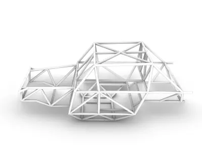 TMR Rock Crawler Space Frame 3D model