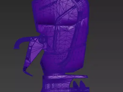 Engine Mercury Low-poly 3D model