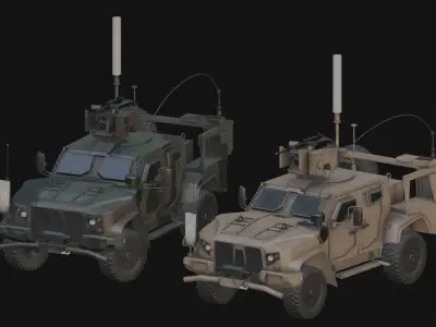 US Military Vehicles 3D Model Pack