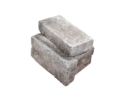 Pile Of Bricks - 8K UHD Low-poly 3D model