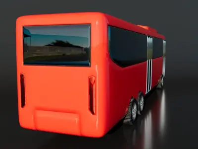 Toy Bus Free 3D model