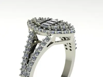 Engagement ring  3D print model