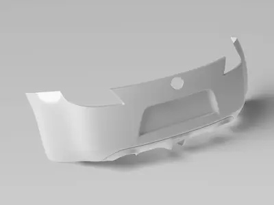 370Z Z34 Rear Bumper Exterior Surface Model - 3D Laser-Scanned 3D model