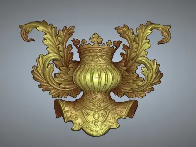 3D CROWN ornate 3D model