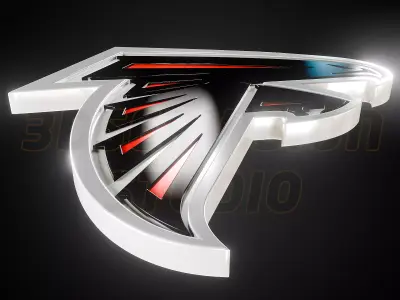 Atlanta Falcons logo - Cinematic - 3D print 3D model