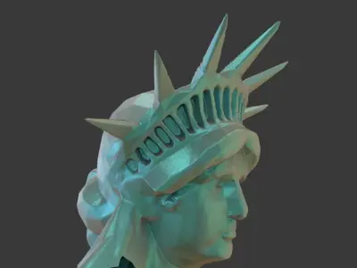 Statue Of Liberty Head Free 3D model