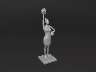 Cheerleader 3D print model