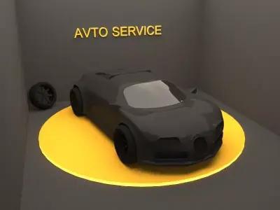 car bugati 3D model