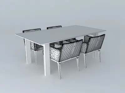 Dinner table Free 3D model