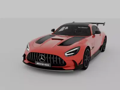 Mercedes AMG GT Black Series 2021 Game Cinematic Ready Realistic Low-poly 3D model