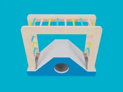 Climbing Ladders For Hamster Low-poly 3D model