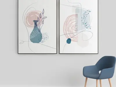 Photo Frame 44 Low-poly 3D model