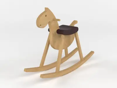 Toy Rocking Horse 3D model