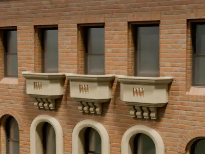 Fancy City Building Free 3D model
