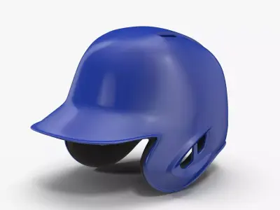 Baseball Helmet Blue Two Sided Generic Low-poly 3D model
