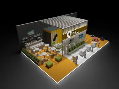 Stand Expo Travel 3D model