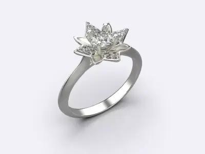 Engagement ring  Wedding rings 3D print model