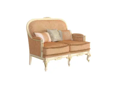 Refined royal loveseat by Modenese 3D model