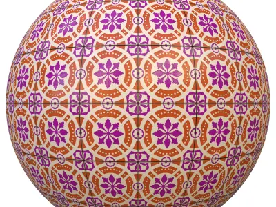 tile patterned 92-seamless-4k-pbr  3D model