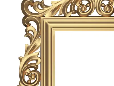 Classic Frame 03 Low-poly 3D model