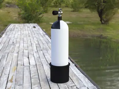 Scuba Diving Cylinder  3D model