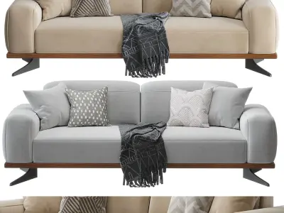 Heather Three Seater Sofa 3D model