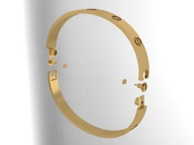 love bracelet 3D print model