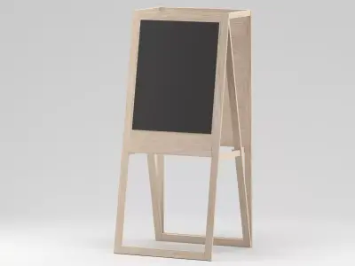 Easel 01 3D model