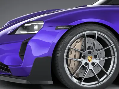 Porsche Taycan Turbo GT 2025 3D model