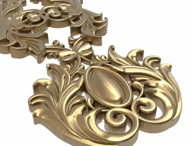 decorative pattern ready for 3D printing 3D model 39