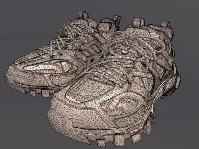 BALENCIAGA TRACK SHOES PBR Low-poly 3D model