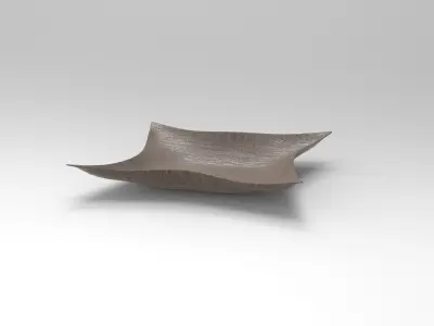 Accessory Plate Low-poly 3D model