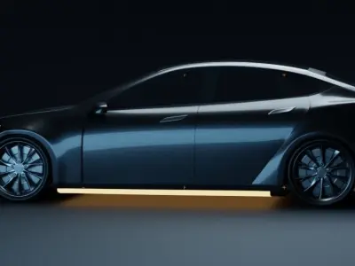 Tesla Car 3d 3D model