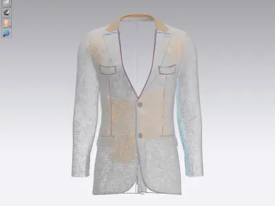 Male blazer jacket 3D model