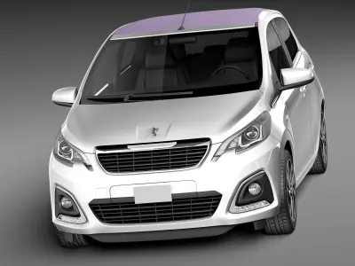 Peugeot 108 5-door 2015 3D model