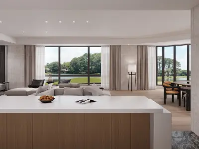 3D model of modern villa interior design 3D model