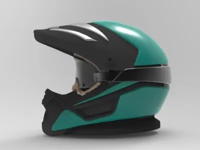 motocross helmet new desgin 3D print model
