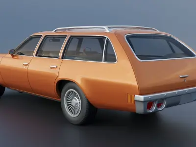 Chevrolet Chevelle Laguna Wagon 1973 3D print model