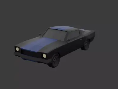 Muscle Car Low Poly Low-poly 3D model