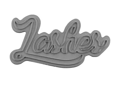 Lashes Neon Sign 3D model