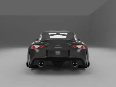 Toyota Supra A90 without interior 3D model